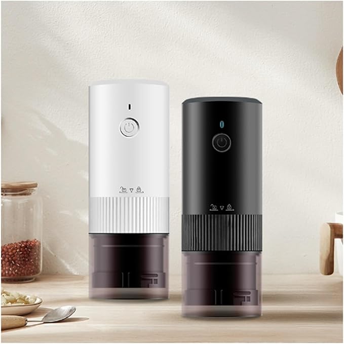 Portable Coffee Machine USB Charging Portable Small Coffee Bean Grinder Coffee Machine/Machine Coffee Bean Grinderfor Outdoor Travel Picnic(Black)