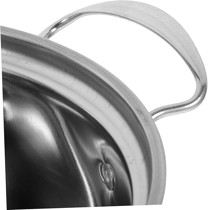 Stainless Steel Cookware Set with Saucepan Lid Soup Pot Milk Pot and Frying Pan Smooth Surface for Easy Cleaning Thick Bottom for Quick Heating
