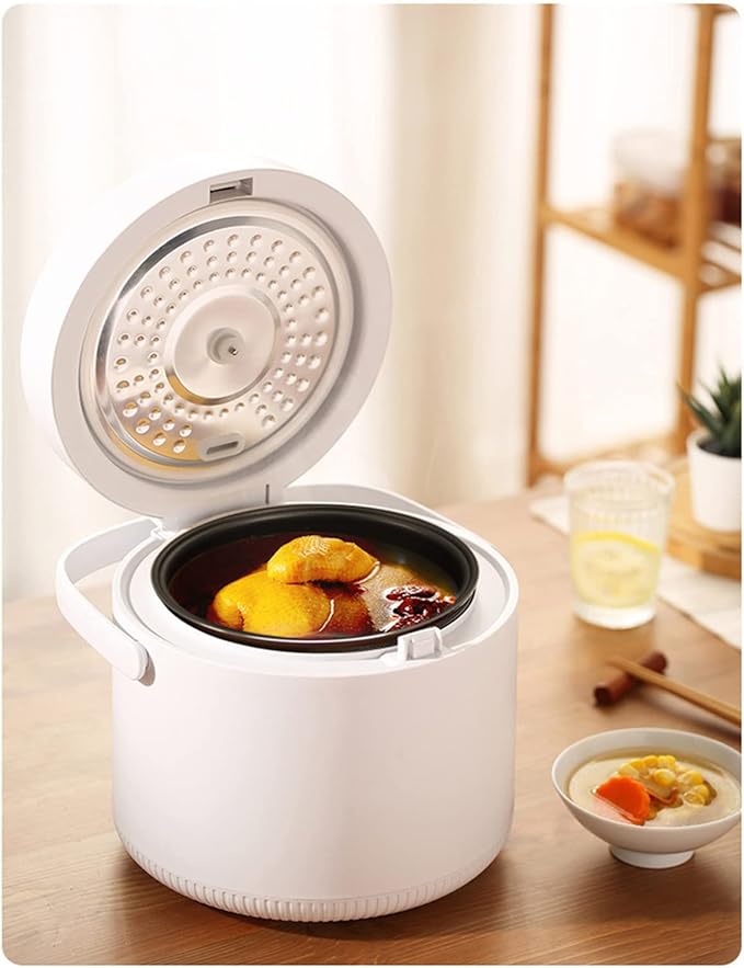 2L Mini Electric Rice Cooker Thermal Lunch Box Portable Meal Thermal Heating Food Container&ampWarmer