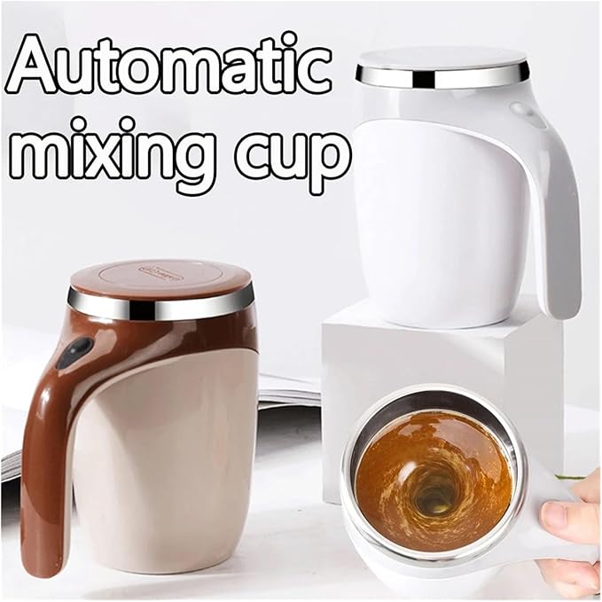 Rechargeable Automatic Stirring Cup - Portable Electric Coffee Mug With Stainless Steel Magnetic Rotation For Effortless Mixing(Coffee)