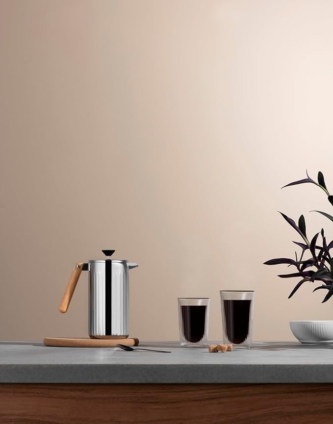 Bodum 34 oz Douro Double Wall French Press Coffee Maker Polished Stainless Steel