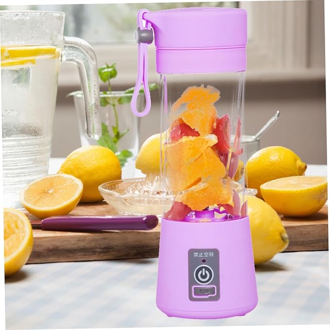 Ciieeo Portable Juicer Machine Mini Compact Centrifugal Juicer Rechargeable Fruit Random Style
