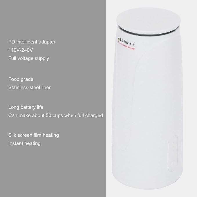 Dilwe 120ml Coffee Machine Electric Heating Coffee Tool Type C Fast Charging for Home Kitchen Use (#3)