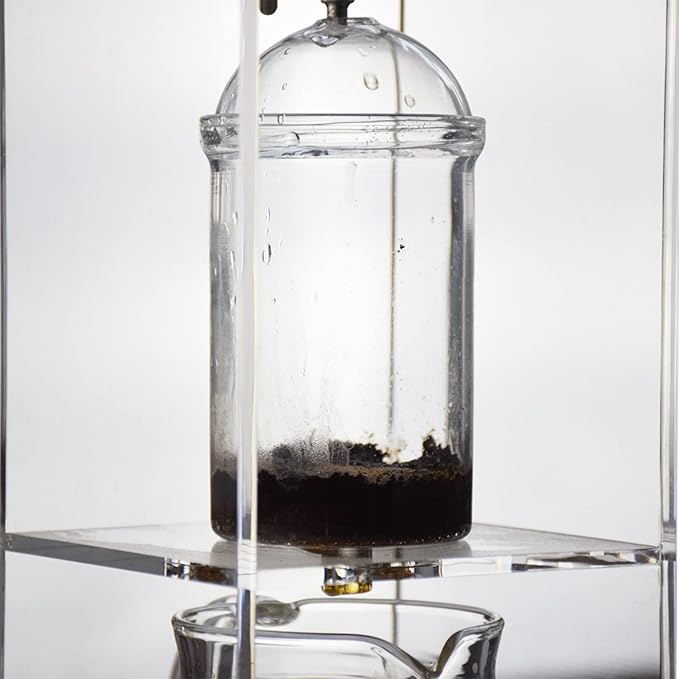 Iced Cold Brew Dripper Coffee Cold Brew Coffee Maker Espresso Coffee Drip Pot Glass Coffee Percolator Pour Over Coffee Tools for Barista 780ML