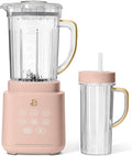 Beau'tifully PowerExact Blender System High-Performance Blender with Multiple Speed Settings Powerful Motor Durable Blades &amp Large Capacity Jar Ideal for Smoothies (Rose)