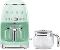 Smeg 50's Retro Drip Coffee Maker with Extra Glass Carafe (Pastel Green)