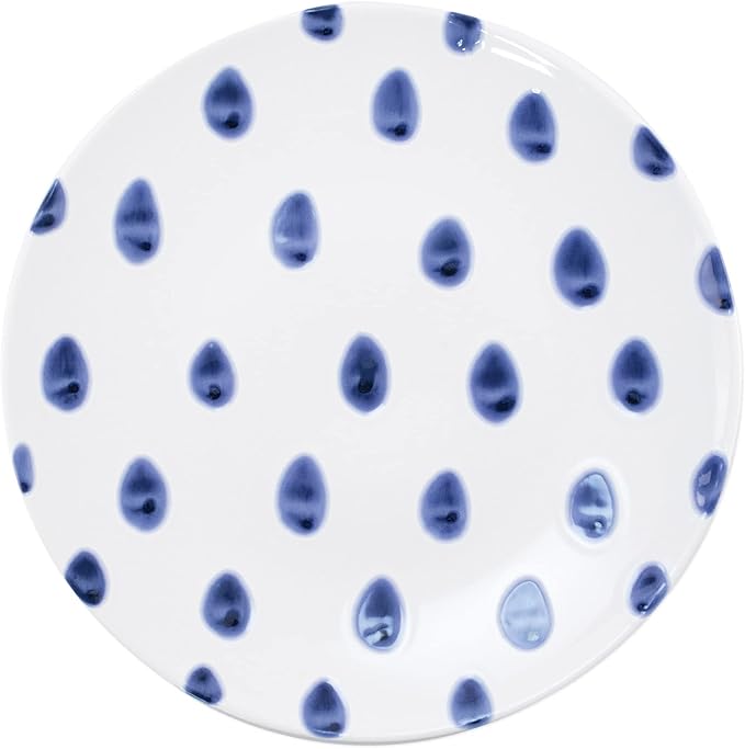 VIETRI Viva Santorini Collection Italian Dinnerware Sets (Dinner Plates Set of 4)