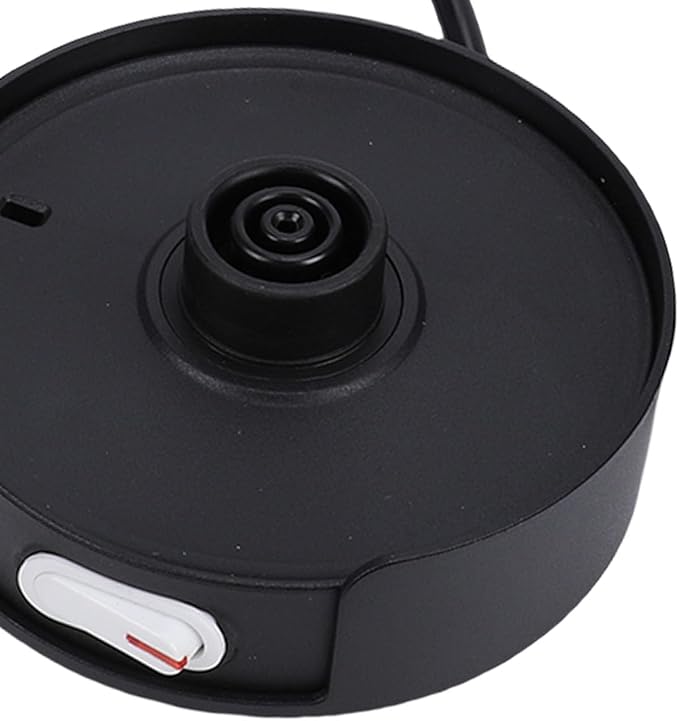 Electric Coffee Maker Aluminum 3 Cup Easy Operate for Home Office Travel Food Grade Material (Black)
