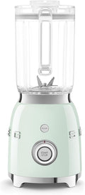 SMEG BLF03 Retro Style Blender – 600W Countertop Blender with 48 oz BPA-Free Jug 3 Speeds + Pulse Ice Crush &amp Smoothie Functions – 50s-Inspired Design-Pastel Green