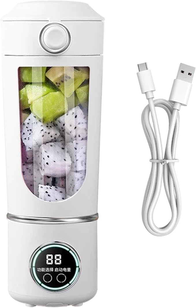 Personal Juicer - 700ml Cordless USB Rechargeable Fruit Mixer | Personal Juicer for Shakes for Women Men Teens Adults Kitchen Gym Travel Dormitory Apartment Hotel School High Speed Electric Blender