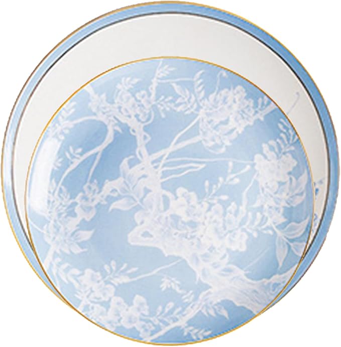 8 piece bone china dinnerware set dishes set for 2 elegant coffee cups and plates sets for party dinner christmas for mom and grandmother Modern minimalist design