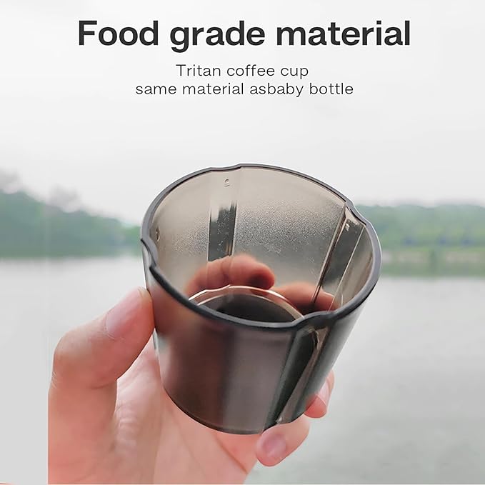 Portable Electric Espresso Machine Car Mini Coffee Maker with Heating Function 15 Bar Extraction Compatible with NS/DG Pods &amp Ground Coffee for Hiking Camping Travel RV Fishing
