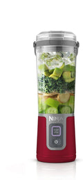 Ninja Blast 16 oz. Personal Portable Blender with Leak Proof Lid and Easy Sip Spout Perfect for Smoothies Cordless USB-C Rechargeable Dishwasher Safe Parts (Renewed) (Cranberry Red)