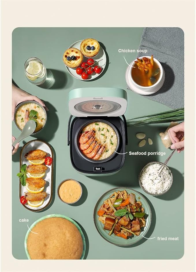 1.2L Rice Cooker Cooking Pot Electric Soup Porridge Machine Food Steamer Heating Box