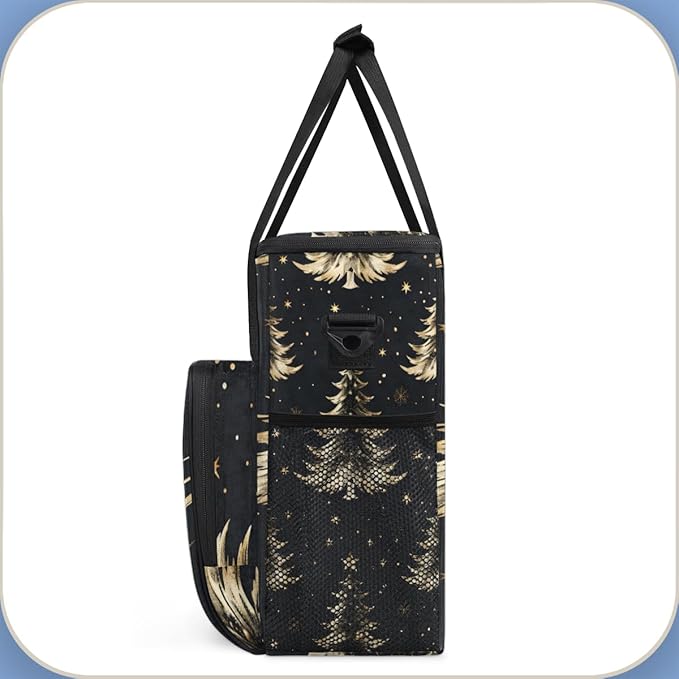 Gothic Tree Christmas Coffee Maker Carrying Bag Portable Travel Storage Tote Bag Compatible with K-Mini or K-Mini Plus Single Serve Coffee Brewer Carrying Case with Multiple Pockets &amp Shoulder S