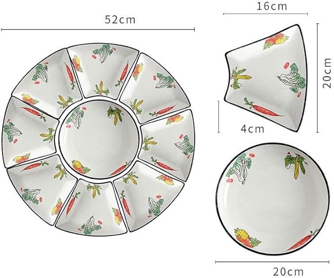 Ceramics Dinner Set Kitchen And Dining Service Luxurious Dinnerware Full Service Set Bpa-Free Dishwasher Safe Plates And Bowls Set For Picnic Rv Use Creativity Villa