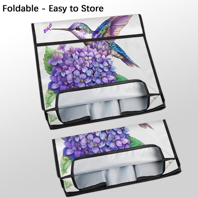 cfpolar Kitchen Aid Mixer Cover Compatible with 6-8 Quarts Flowers Watercolor Hummingbird Stand Mixer Cover Kitchen Aid Mixers Accessories Appliance Organizer Bag Dust Covers with Zipper Pocket