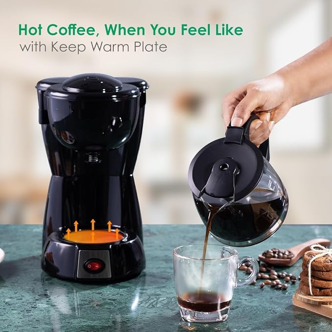 Coffee Maker Borosilicate Glass Carafe Anti-Drip System Fitered Water Drip Coffee Tank