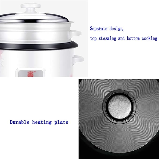 Household Rice Cooker And Steamer-keep Warm Function Mini Rice Cooker With Spatula And Measuring Cup For 1-8 People(4L)