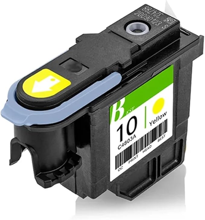 Compatible for hp10 Printhead C4800A C4801A C4802A C4803A Print Head for HP 2000C 2000Cn 2000Cse 2500 2500C 2500CM 2500CXI(1PC Yellow)