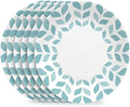 Corelle Global Collection Vitrelle 6-Piece Dinner Lunch Set Triple Layer Recycled Glass Lightweight Eco-Friendly Round 8-1/2-Inch Plates Set Northern Pines