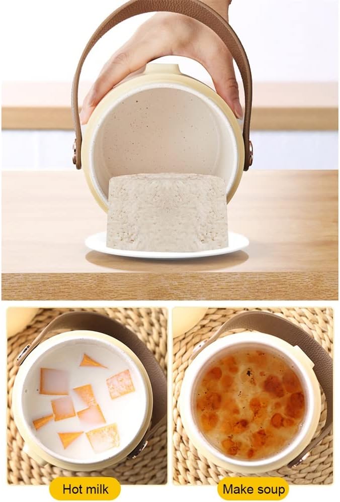 500ml Rice Cooker Travel Kettle Slow Cooker Portable Stew Pot Multi-purpose Pot Cooking Cup 1