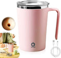 350ml Automatic Stirring Mug - Electric Coffee &amp Milk Mixing Cup With Magnetic Blender For Effortless Beverage Preparation