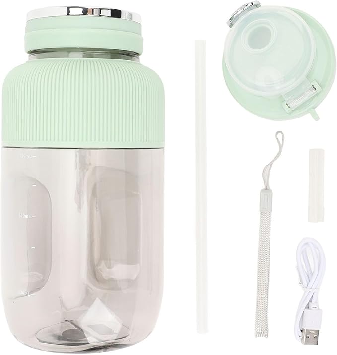 Portable Blender 1200ml Small Hand Blender for Smoothies and Shakes Mini Blender Fresh Juicer Cup with 18000rpm Stronger Motor for Gym Office Kitchen