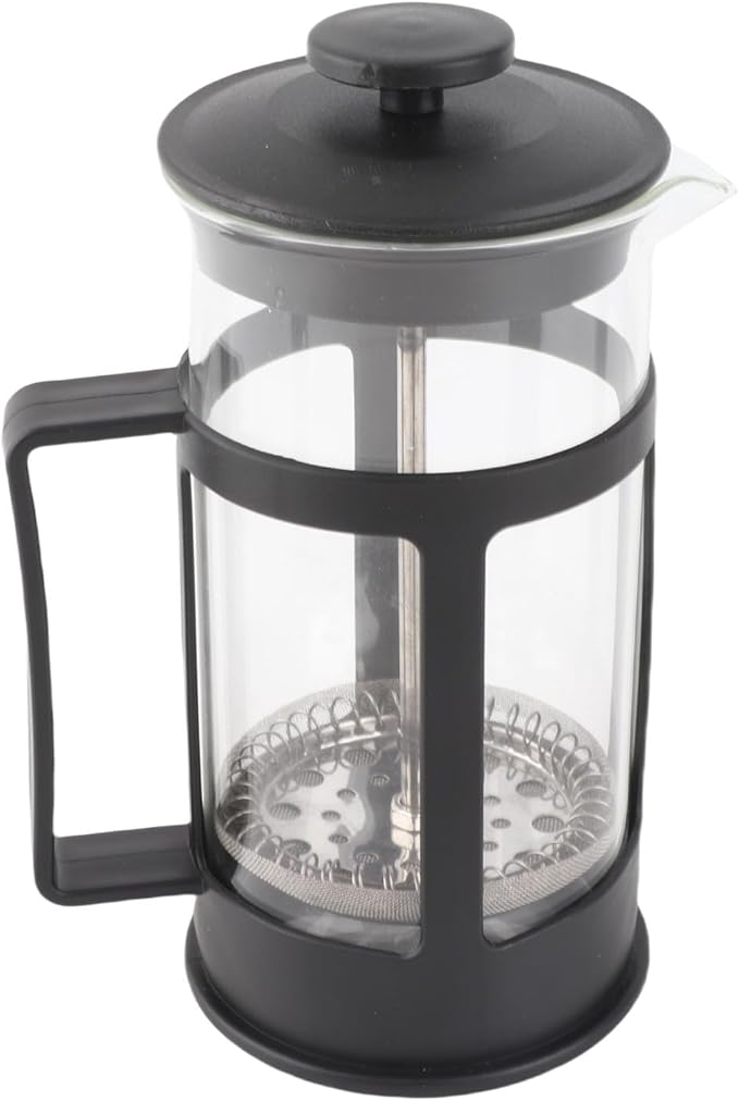 CHICIRIS French Press Coffee Maker 350ml Glass French Press Teapot Stainless Steel Construction for Coffee Lovers Home Office