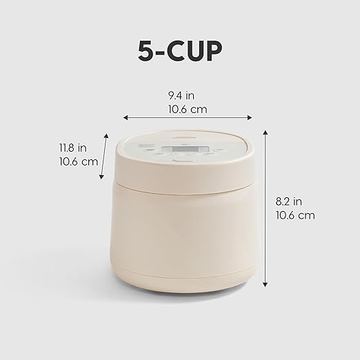 IRIS USA Micom Japanese Rice Cooker 5-Cup Uncooked/10-Cup Cooked Fuzzy Logic Kitchen Appliance with Recipe Presets Slow Cooker Steamer Hot Pot &amp Warming Function Compact &amp Portable for H