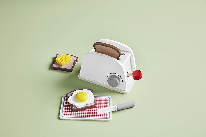 Mud Pie Children's Toaster Wood Toy Set