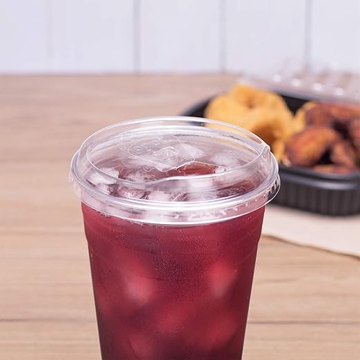 Karat C-KC626TS-SH 98mm diameter Strawless Sipper lid for 12-24 oz PET Cup - (Case of 1000)