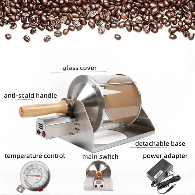 Coffee Roaster Household Gas Coffee Roaster Machine Coffee Bean Baker Coffee Bean Roaster Machine For Cafe Shop/Home 13V 3A