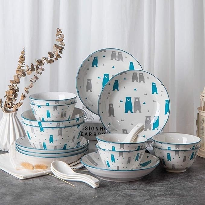 Elegant Dinnerware Set Dinner Plates Bowls Set Luxurious Kitchen Dinnerware Set Bpa-Free Dishwasher Safe The Best Gift For Family And Friends