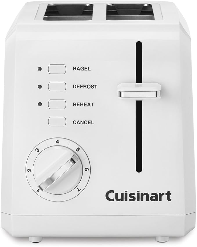 Cuisinart CPT-122 2-Slice Compact Plastic Toaster (White) &amp CCO-50N Deluxe Electric Can Opener White