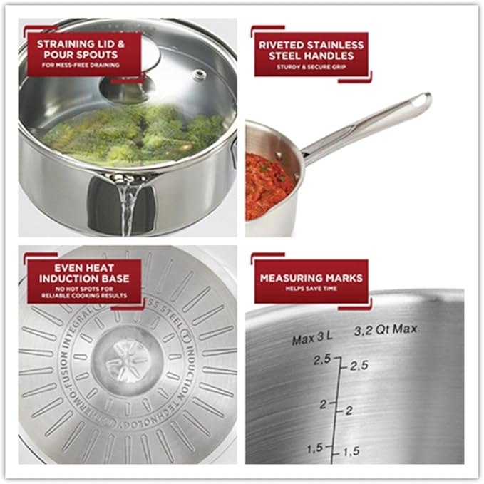 Pot for Cooking Pots Sets Dishwasher Safe 14 Piece Set Kitchen Cookware Set Cookware Kits Pan Accessories Pans KitA14 Pc