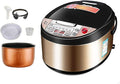 Rice Cooker Household Multifunctional Non-Stick Rice CookerIntelligent Insulation and 24H Reservation for 1-8 People (B 5L) (A 5L)