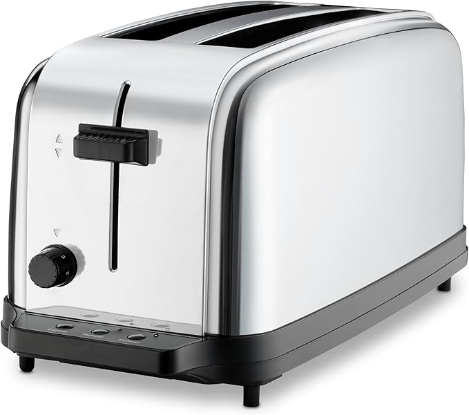 Waring Commercial WCT704 4 Slice Extra Long Slot Light Duty Pop-Up Toaster 120V 5-15 Phase Plug
