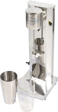 DYRABREST 180W Electric Milk Shake Maker Commercial Single Head Milkshake Mixer Blender Machine Stainless Steel Drink Milk Shake Maker Shaker with 2 Cups