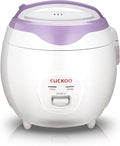 CUCKOO Basic Rice Cooker 6-Cup Uncooked / 12-Cup Cooked Versatile Rice Maker with Non-Stick Inner Pot Easy to Use Auto Keep Warm White/Purple (CR-0671V)