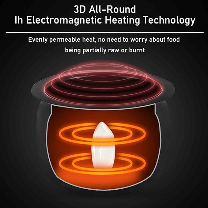 Automatic Cooking Machine 6L Auto Cooking Wok Fried Rice Machine - Smart Start Three Speed AdjustableRotation - Ideals for Stir Frying
