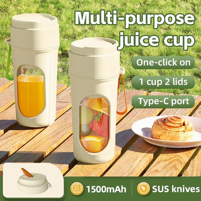 Multifunctional Portable Juicer Cup2 in 1 Sports High Capacity Fruit and Vegetable Cup Outdoor Juicer Juicer CupFruit and Vegetable