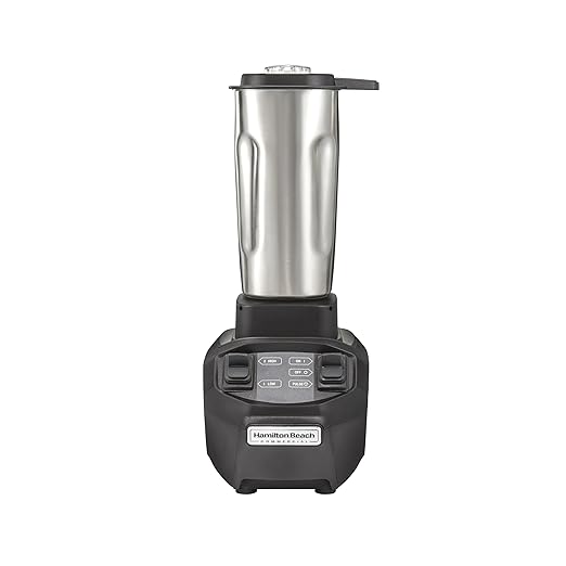 Hamilton Beach Commercial HBB255S Rio Stainless-Steel Bar Blender 1.6 Horsepower 32 Ounce Capacity NSF Certified