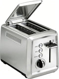 2 Slice Toaster with LidStainless Steel Toaster with Extra Wide Slots for Bagels Muffins High Lift Lever 7 Shade Settings900 Watts Toasters