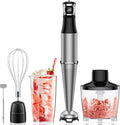Immersion Hand Blender 5 in 1: 800W Electric Blender Handheld Stick Mixer with Trigger Control Grip Emulsion Blenders for Kitchen Soup Mayo Smoothie and Baby Food with Chopper Whisk and Frother