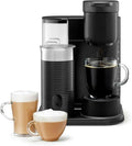 Keeurig K-Café Single Serve Coffee Maker Built-In Milk Frother Latte &amp Cappuccino Brewer Espresso Shot 3 Brew Sizes 42 oz Water Reservoir Travel Mug Friendly Compact Design (Black 42oz)