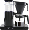 Caso Gourmet Gold Cup Drip Coffee Maker with Programmable Timer 8 Cup Glass Carafe and Single Cup Mode for Kitchen Office or Dorm Room in Black