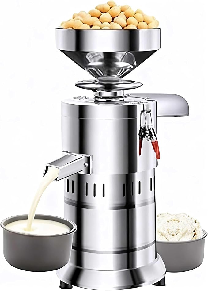 Commercial Soy Milk Maker with Slag Separation | Electric Fresh Grinding Machine | Stainless Steel for Home &amp Commercial Use