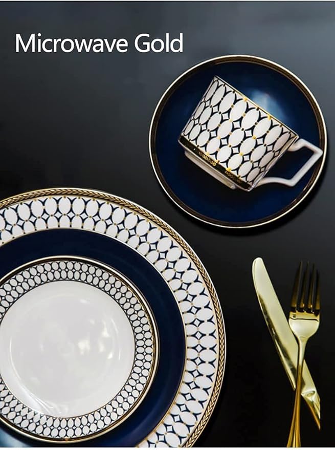 Dinner Set for Family Party Hotel Restaurant 5 Pcs Chinese Style Dinnerware Set Household Phnom Penh Ceramic