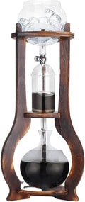 Unique Coffee Maker Cold Brew Dripper &amp Siphon Coffee Maker with Fine-Sealed Stainless Steel Filter 16 Ounce Black